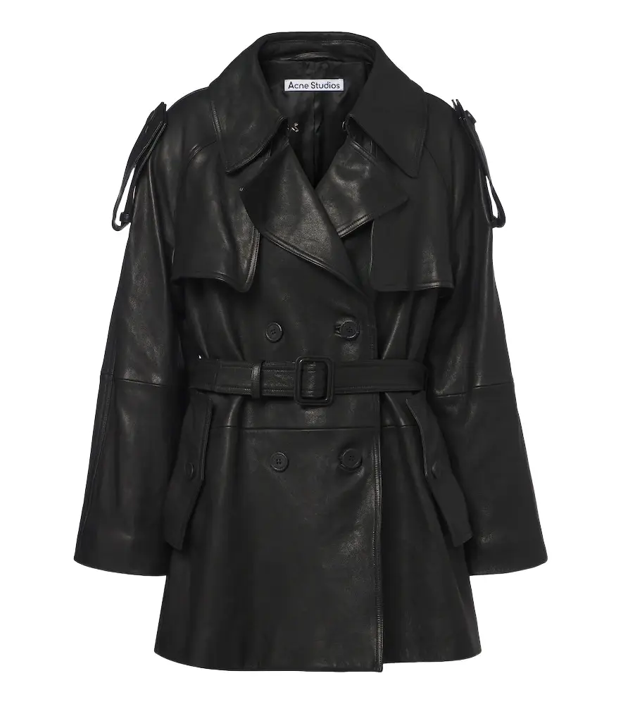Leather trench coat Leather trench coat