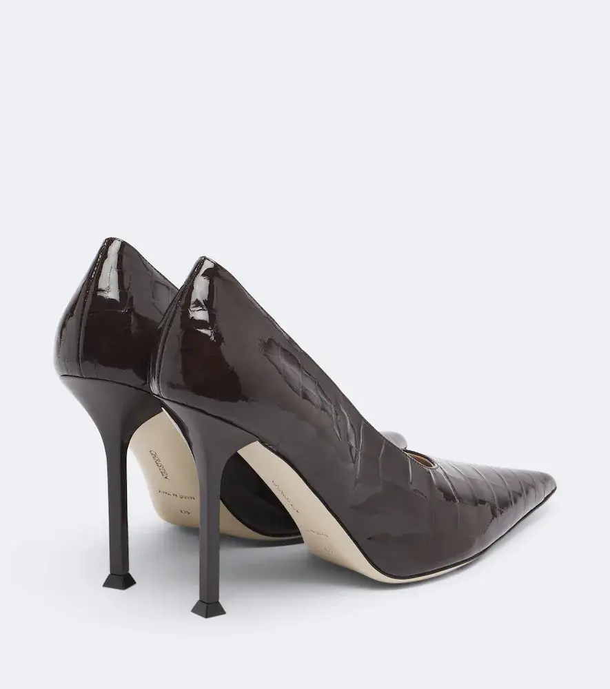CHRISTEN Helix croc-effect patent leather pumps | Thumbnail 4 CHRISTEN Helix croc-effect patent leather pumps | Thumbnail 4