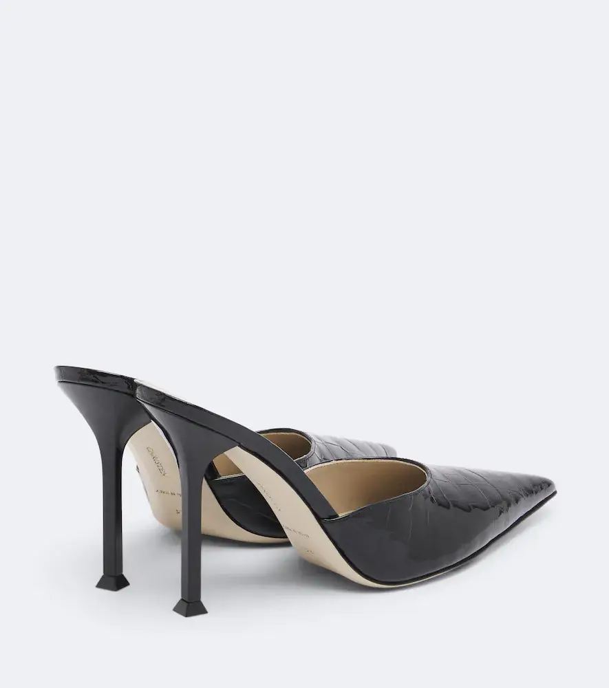 CHRISTEN Helix croc-effect patent leather mules | Thumbnail 2 CHRISTEN Helix croc-effect patent leather mules | Thumbnail 2