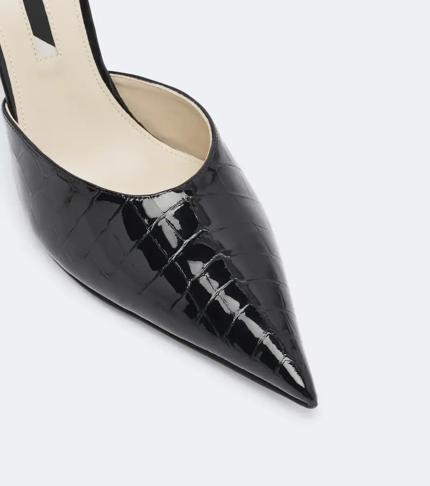 CHRISTEN Helix croc-effect patent leather mules | Thumbnail 4 CHRISTEN Helix croc-effect patent leather mules | Thumbnail 4