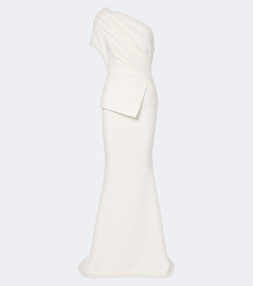 Elyna asymmetric crêpe gown Elyna asymmetric crêpe gown