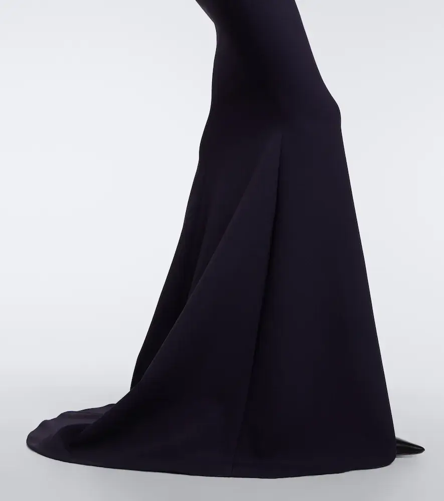 Safiyaa Elyna asymmetric crêpe gown | Thumbnail 2 Safiyaa Elyna asymmetric crêpe gown | Thumbnail 2