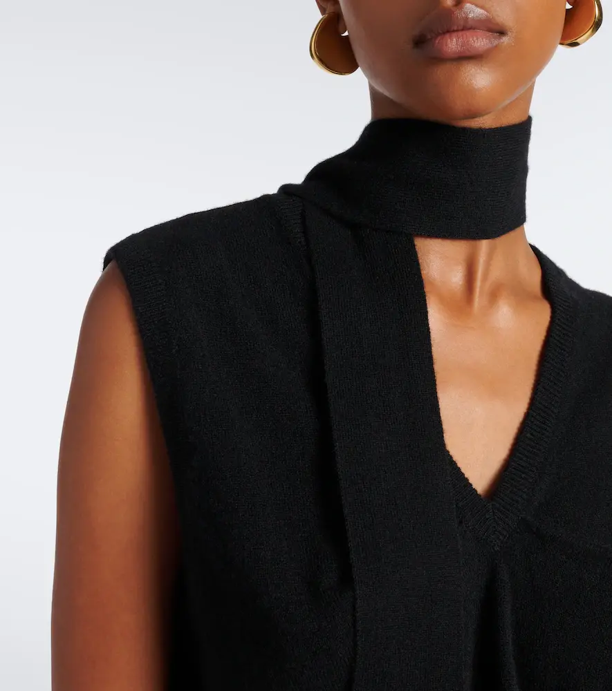Lisa Yang Ellisyn scarf-detail cashmere top | Thumbnail 3