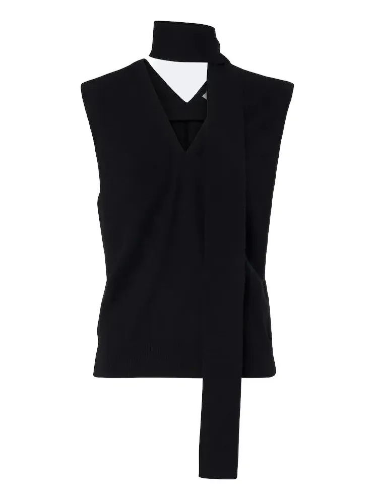 Lisa Yang Ellisyn scarf-detail cashmere top