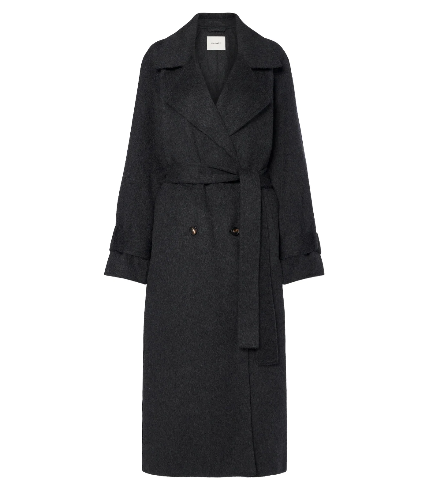 Doublé wool and alpaca coat