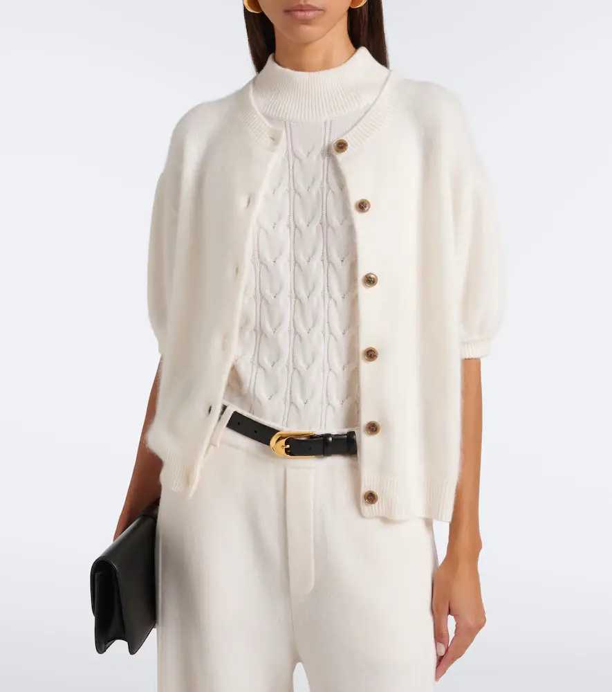 Lisa Yang Lucianne brushed cashmere cardigan | Thumbnail 2 Lisa Yang Lucianne brushed cashmere cardigan | Thumbnail 2