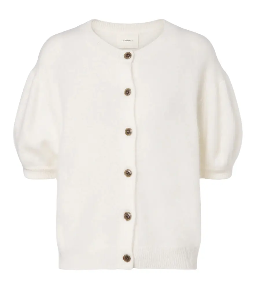 Lucianne brushed cashmere cardigan
