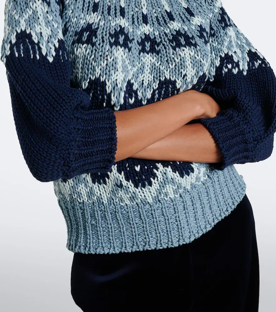 Altuzarra Marty Fair Isle cotton sweater | Thumbnail 3 Altuzarra Marty Fair Isle cotton sweater | Thumbnail 3