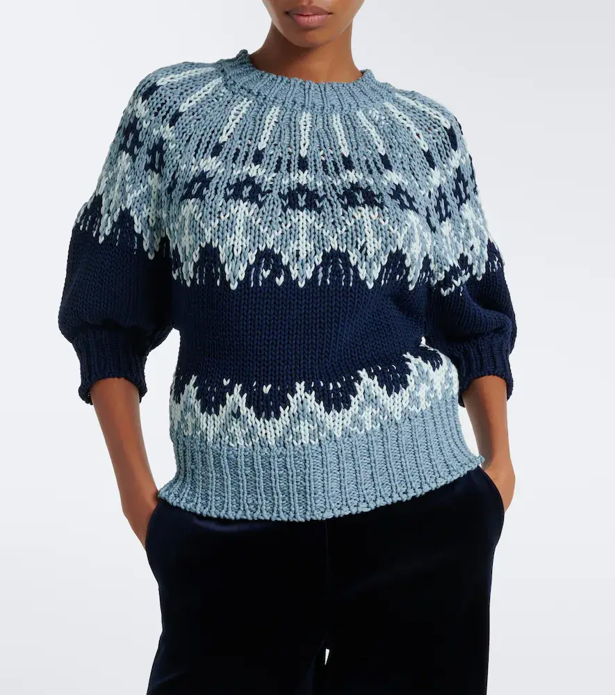 Altuzarra Marty Fair Isle cotton sweater | Thumbnail 6 Altuzarra Marty Fair Isle cotton sweater | Thumbnail 6