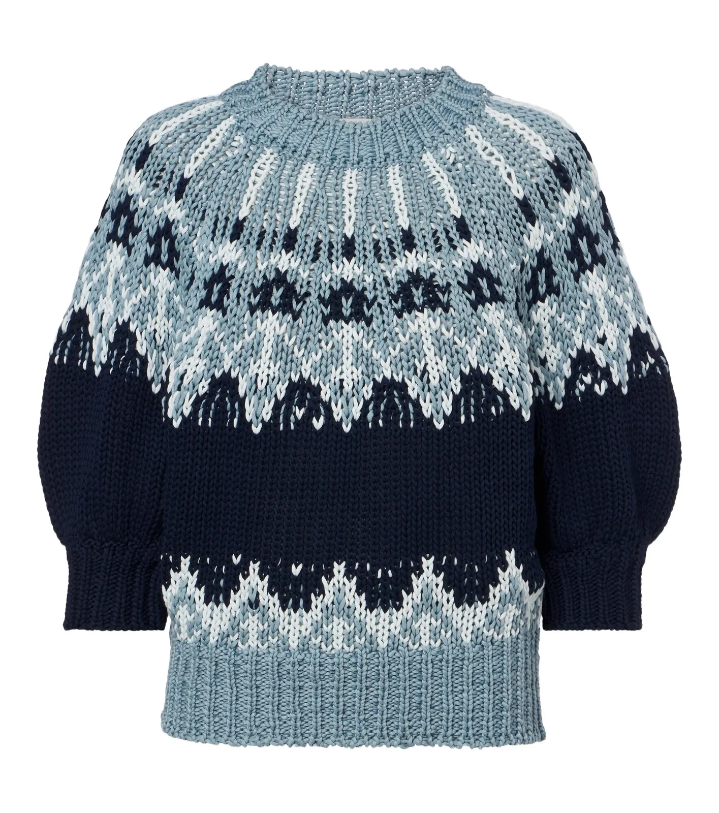 Altuzarra Marty Fair Isle cotton sweater
