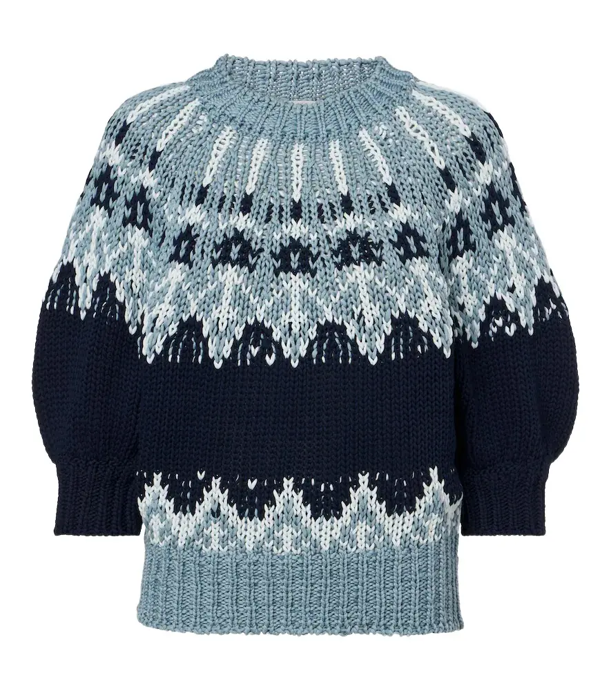 Marty Fair Isle cotton sweater Marty Fair Isle cotton sweater