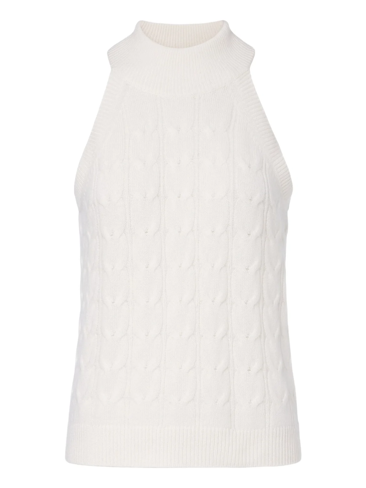 Serafine cable-knit cashmere top Serafine cable-knit cashmere top