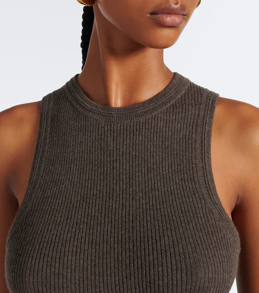 Lisa Yang Amya cotton and cashmere tank top | Thumbnail 2 Lisa Yang Amya cotton and cashmere tank top | Thumbnail 2