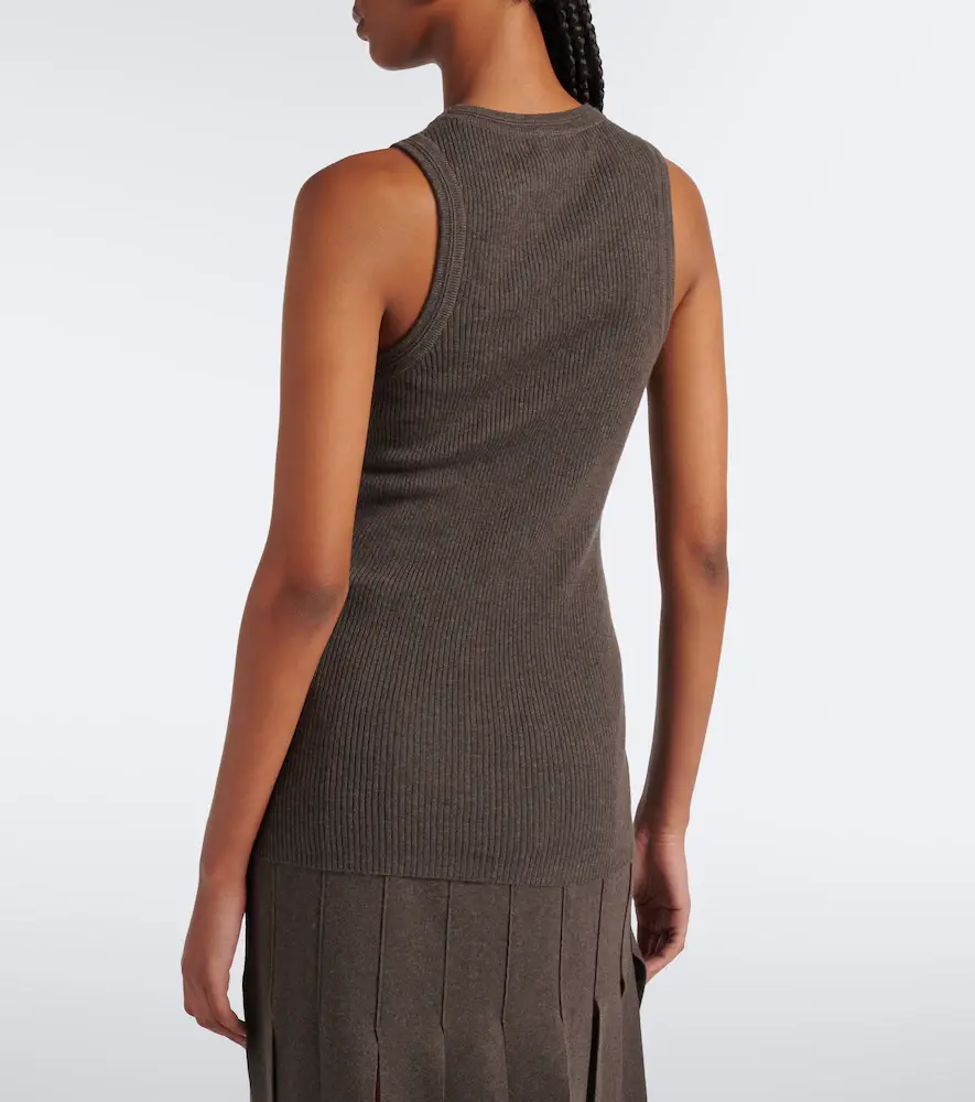 Lisa Yang Amya cotton and cashmere tank top | Thumbnail 4 Lisa Yang Amya cotton and cashmere tank top | Thumbnail 4