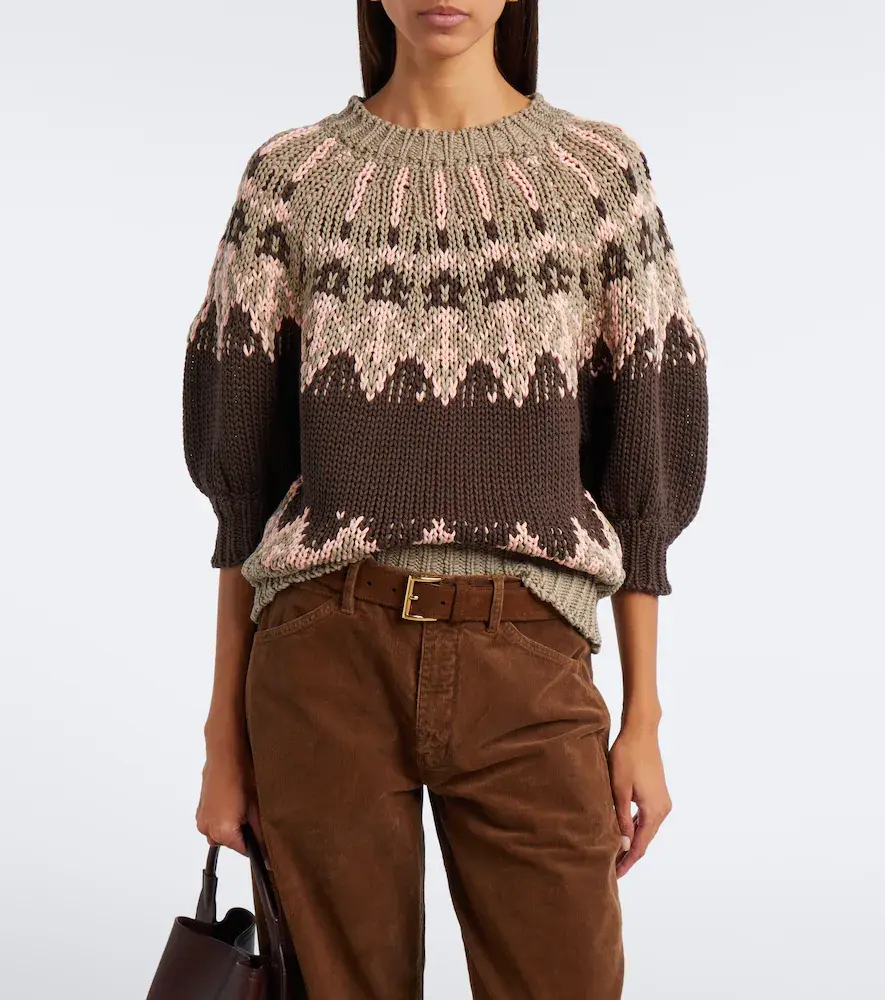Altuzarra Marty Fair Isle cotton sweater | Thumbnail 6 Altuzarra Marty Fair Isle cotton sweater | Thumbnail 6