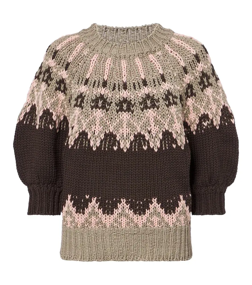 Marty Fair Isle cotton sweater Marty Fair Isle cotton sweater