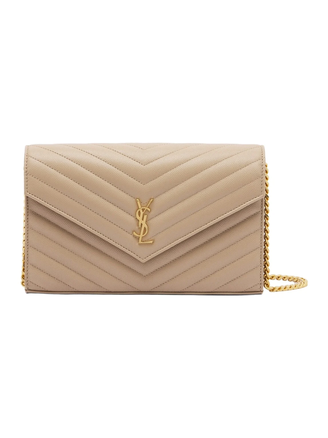 Cassandre matelassé leather wallet on chain