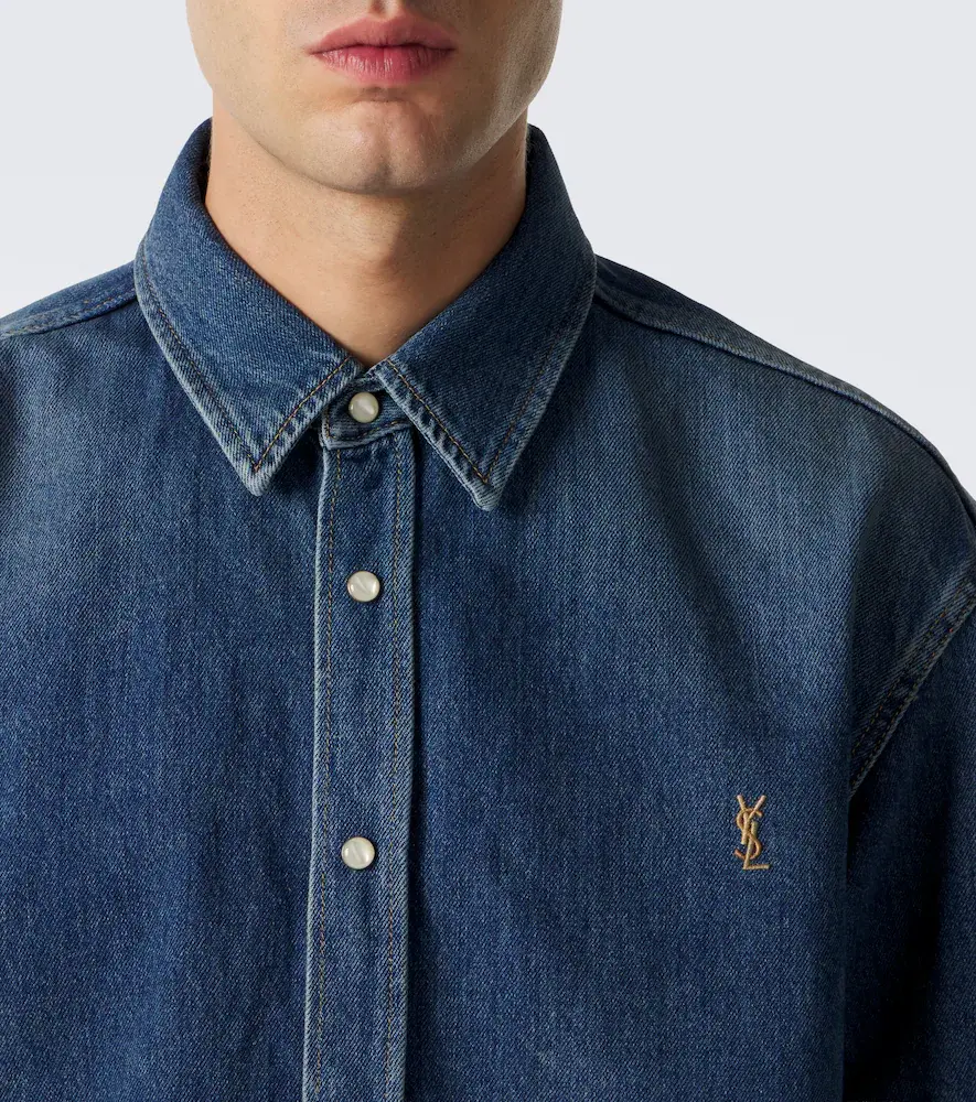 Saint Laurent Cassandre denim shirt | Thumbnail 2