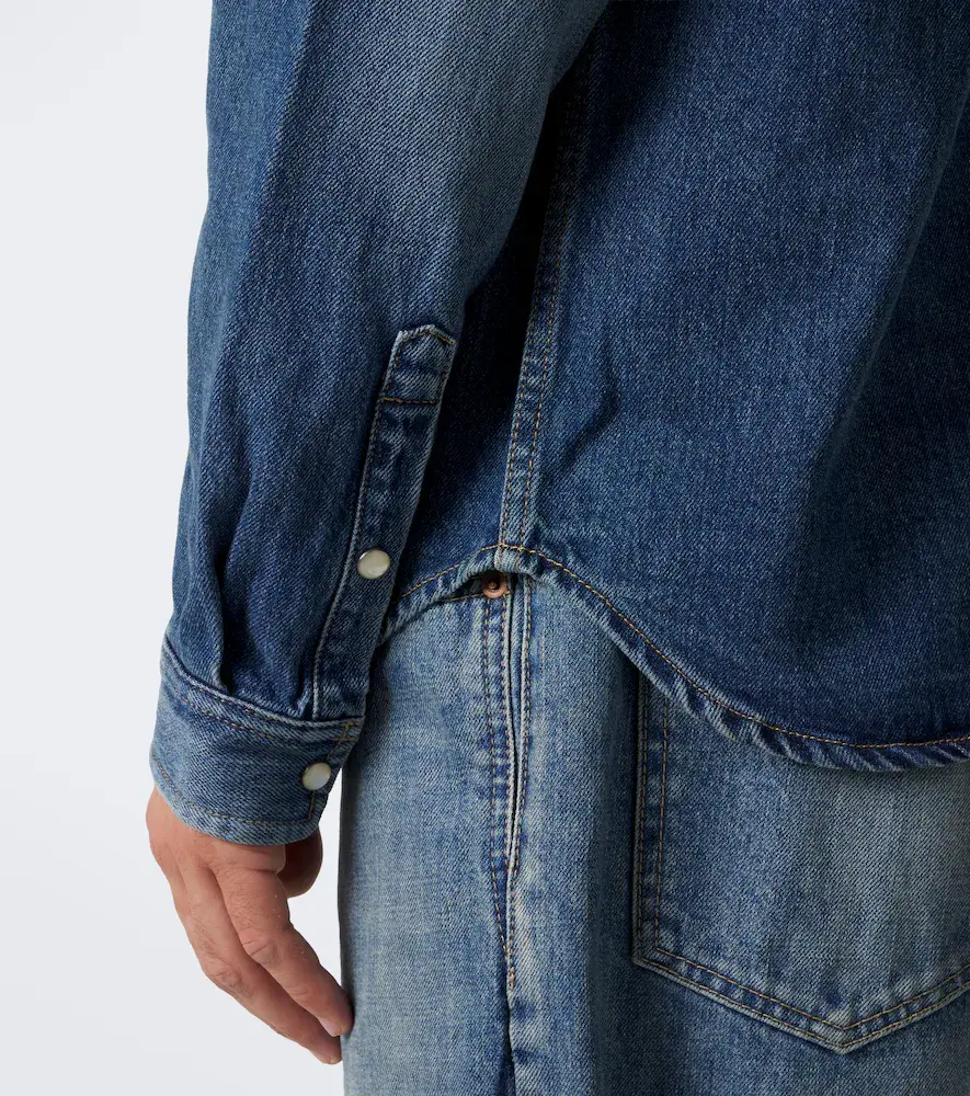 Saint Laurent Cassandre denim shirt | Thumbnail 7