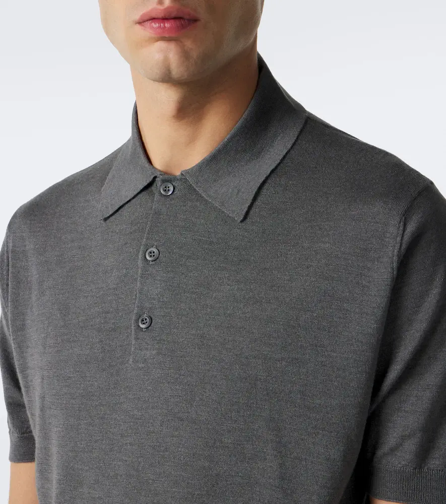 Prada Cashmere and silk polo shirt | Thumbnail 2 Prada Cashmere and silk polo shirt | Thumbnail 2