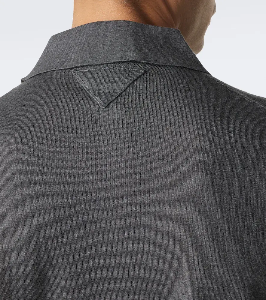 Prada Cashmere and silk polo shirt | Thumbnail 6 Prada Cashmere and silk polo shirt | Thumbnail 6