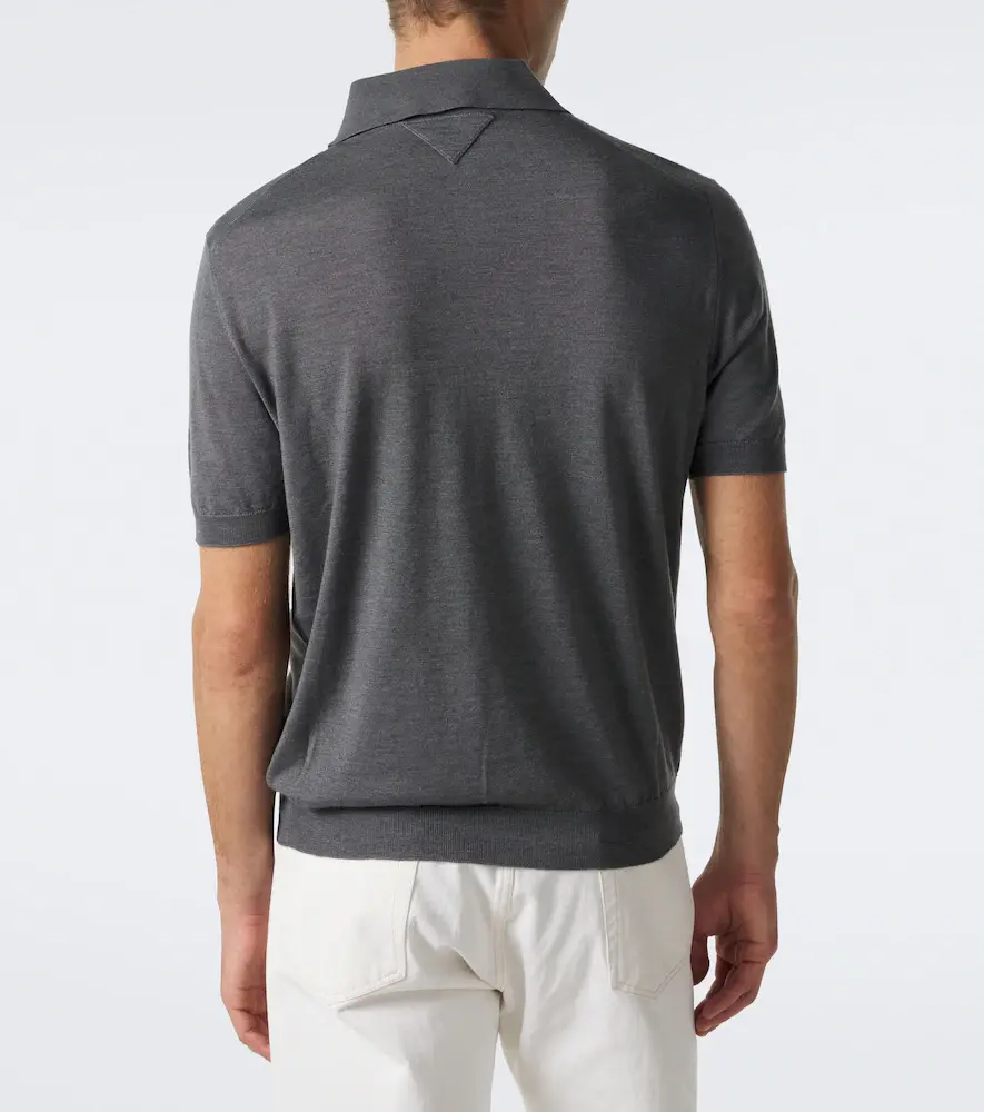 Prada Cashmere and silk polo shirt | Thumbnail 7 Prada Cashmere and silk polo shirt | Thumbnail 7