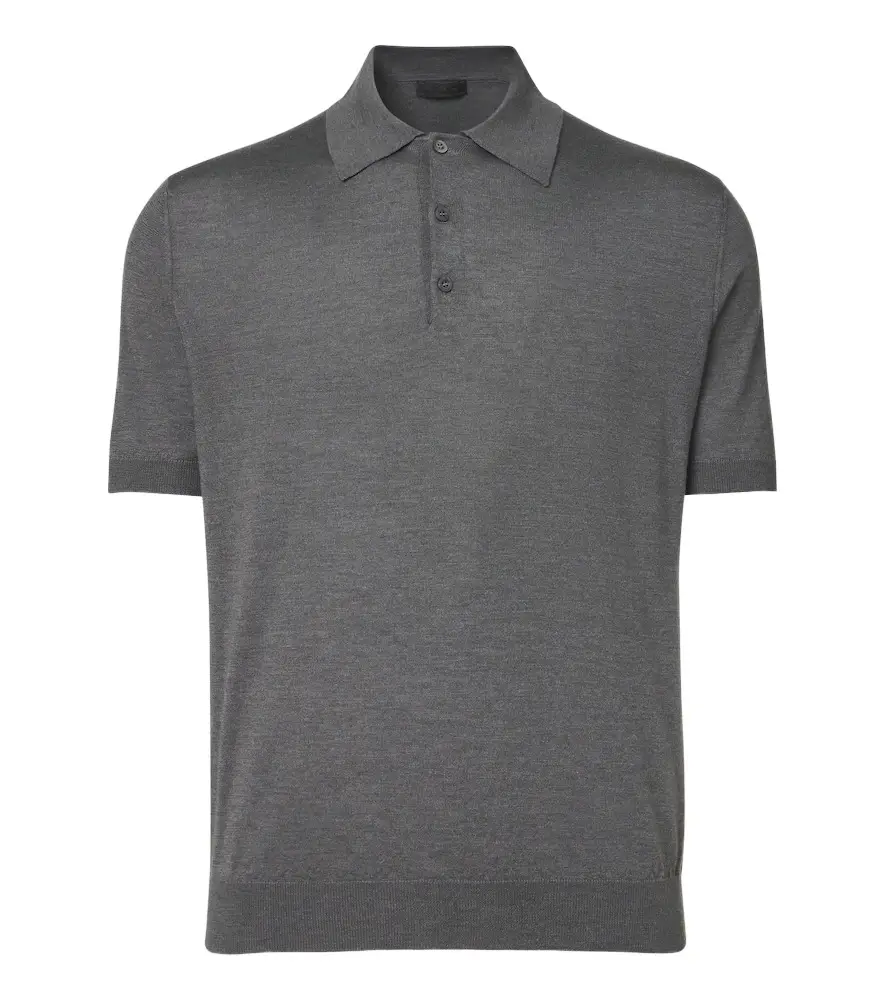 Prada Cashmere and silk polo shirt