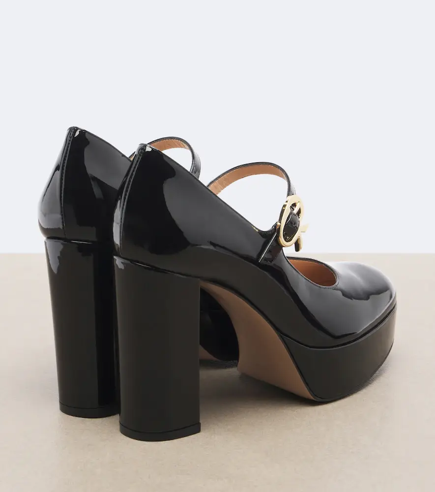 Gianvito Rossi Doris patent leather Mary Jane platform pumps | Thumbnail 2