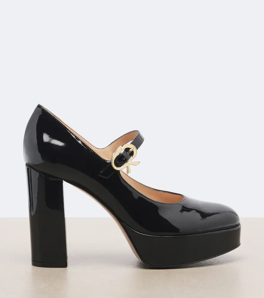 Gianvito Rossi Doris patent leather Mary Jane platform pumps | Thumbnail 4