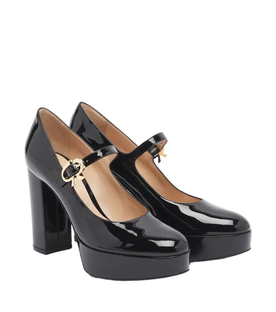 Doris patent leather Mary Jane platform pumps Doris patent leather Mary Jane platform pumps