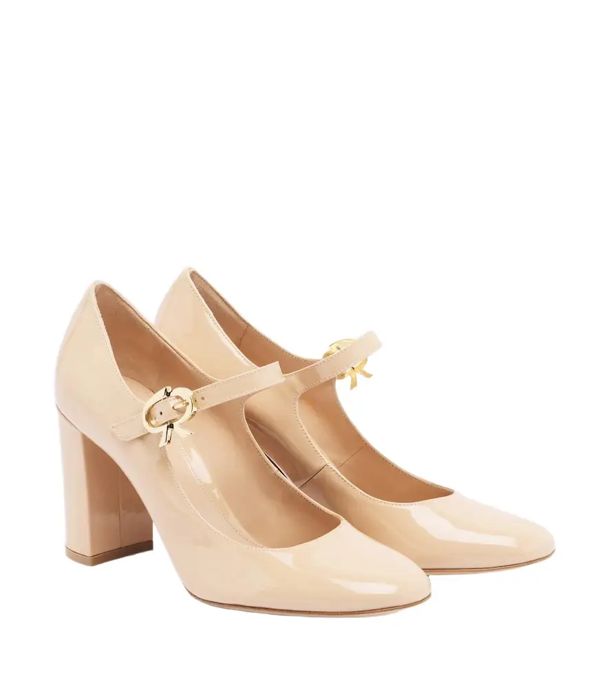 Mary Ribbon patent leather Mary Jane pumps Mary Ribbon patent leather Mary Jane pumps