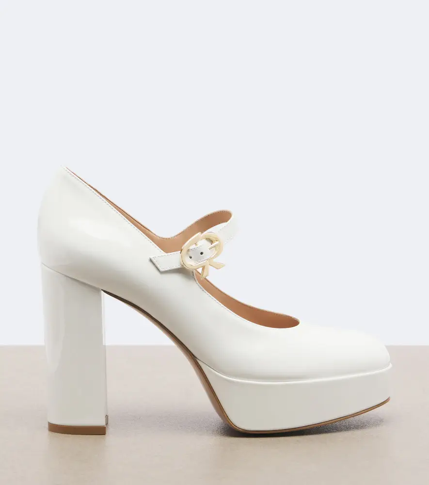 Gianvito Rossi Doris patent leather Mary Jane platform pumps | Thumbnail 3