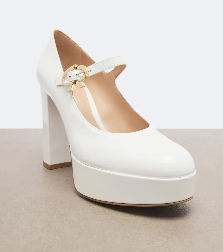 Gianvito Rossi Doris patent leather Mary Jane platform pumps | Thumbnail 4