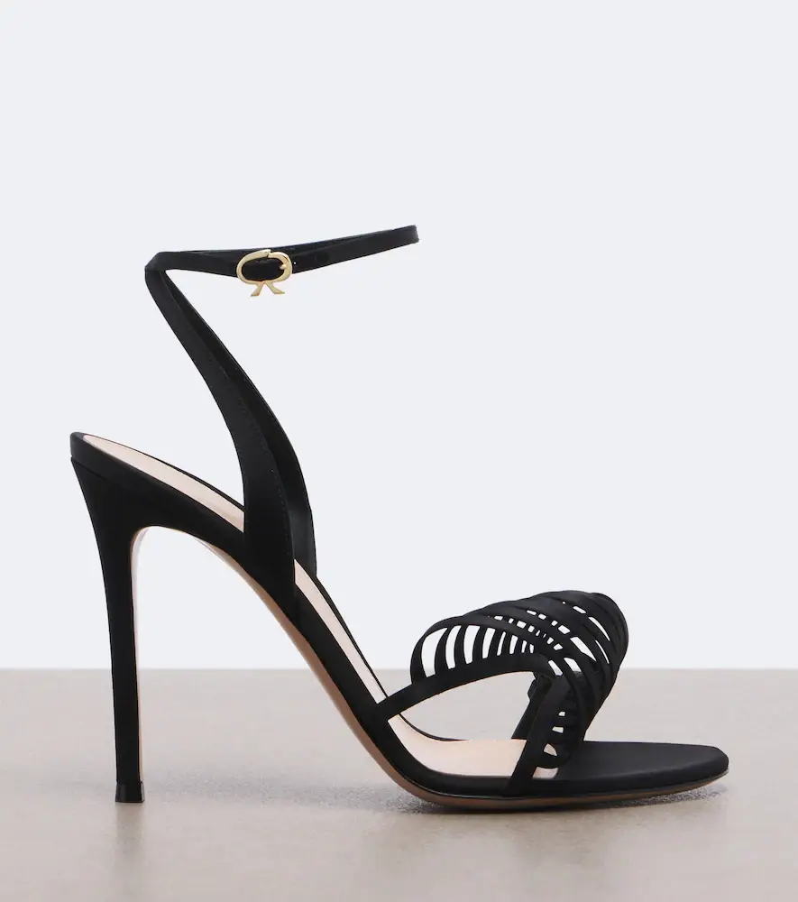 Gianvito Rossi Satin sandals | Thumbnail 3 Gianvito Rossi Satin sandals | Thumbnail 3