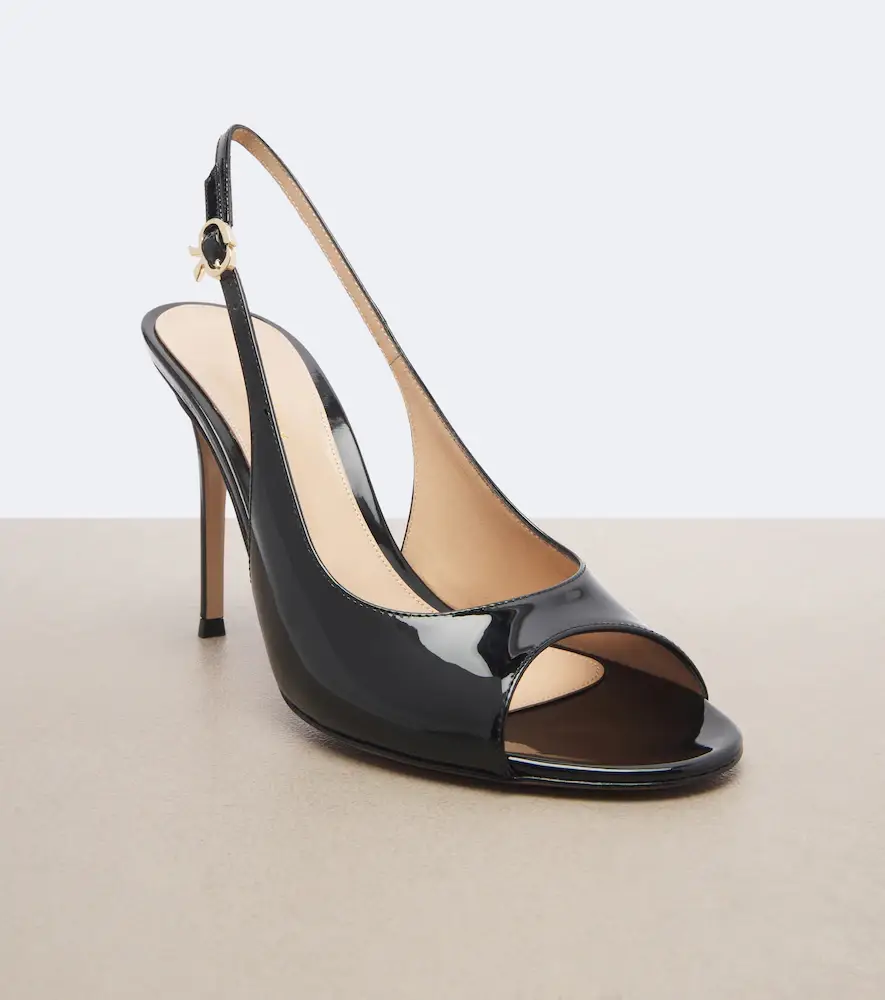 Gianvito Rossi Patent leather slingback sandals | Thumbnail 3 Gianvito Rossi Patent leather slingback sandals | Thumbnail 3