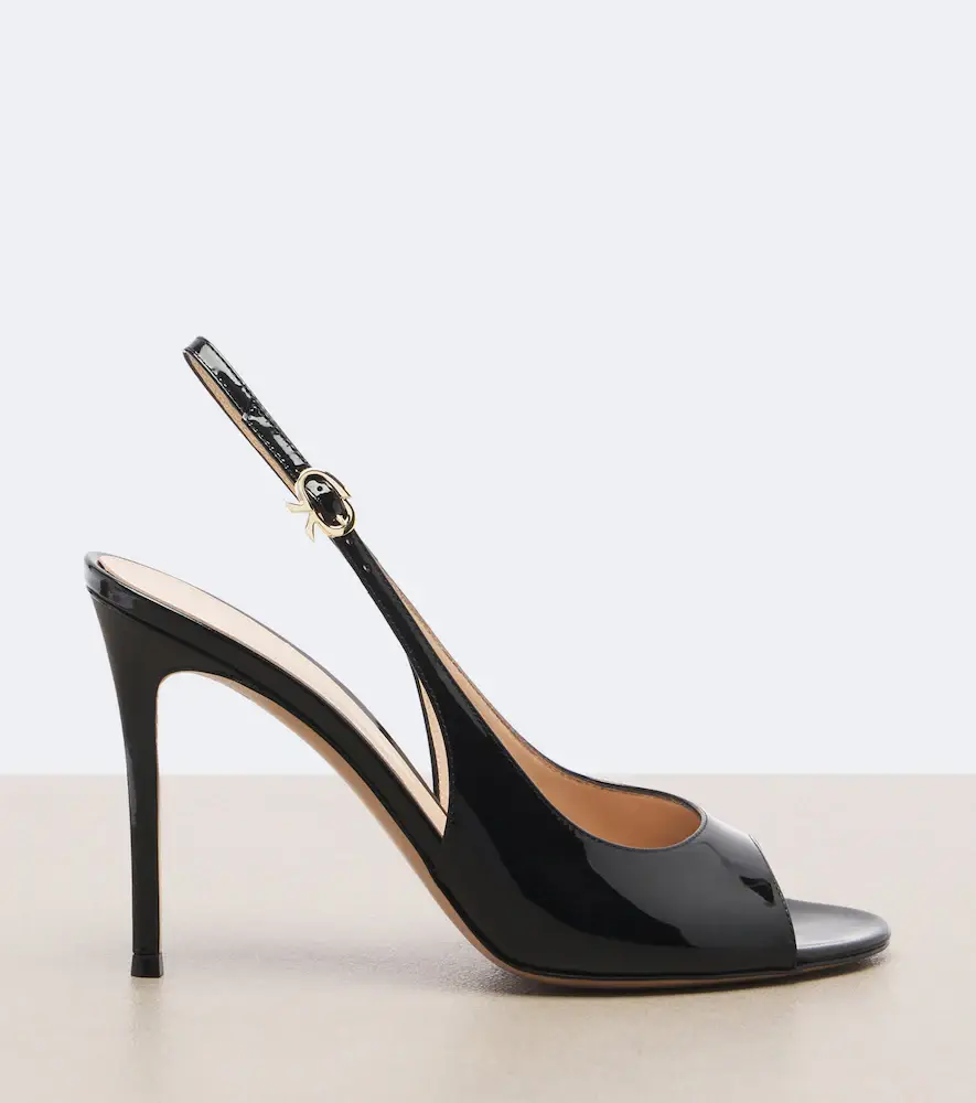 Gianvito Rossi Patent leather slingback sandals | Thumbnail 4 Gianvito Rossi Patent leather slingback sandals | Thumbnail 4