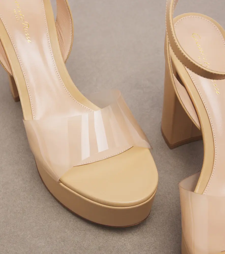 Gianvito Rossi Leather and PVC platform sandals | Thumbnail 2 Gianvito Rossi Leather and PVC platform sandals | Thumbnail 2