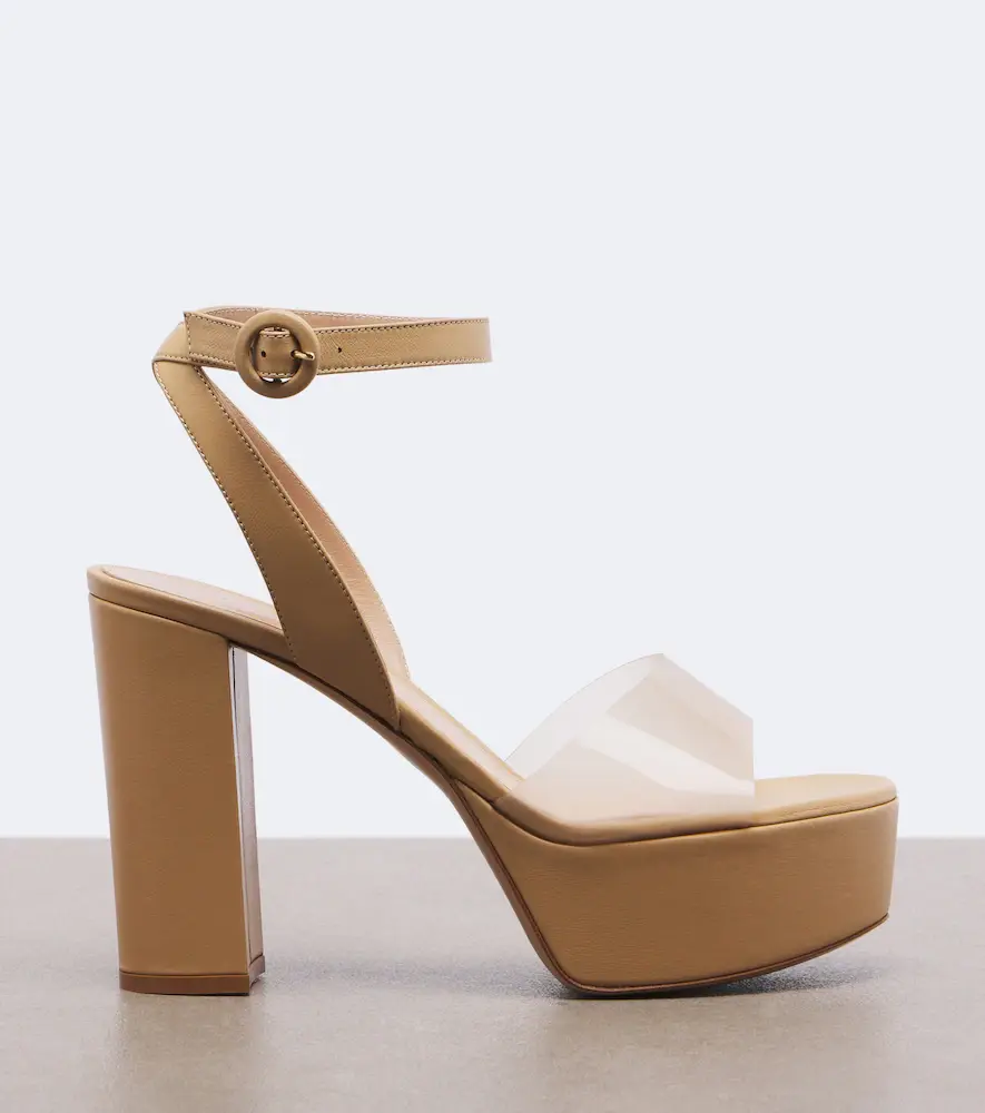 Gianvito Rossi Leather and PVC platform sandals | Thumbnail 3 Gianvito Rossi Leather and PVC platform sandals | Thumbnail 3