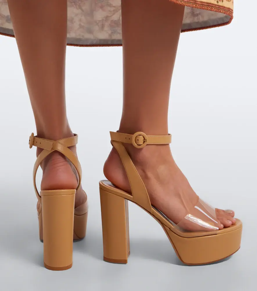 Gianvito Rossi Leather and PVC platform sandals | Thumbnail 6 Gianvito Rossi Leather and PVC platform sandals | Thumbnail 6