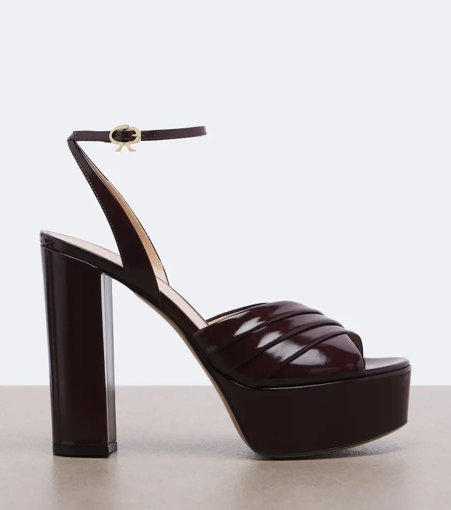Gianvito Rossi Leather platform sandals | Thumbnail 3 Gianvito Rossi Leather platform sandals | Thumbnail 3