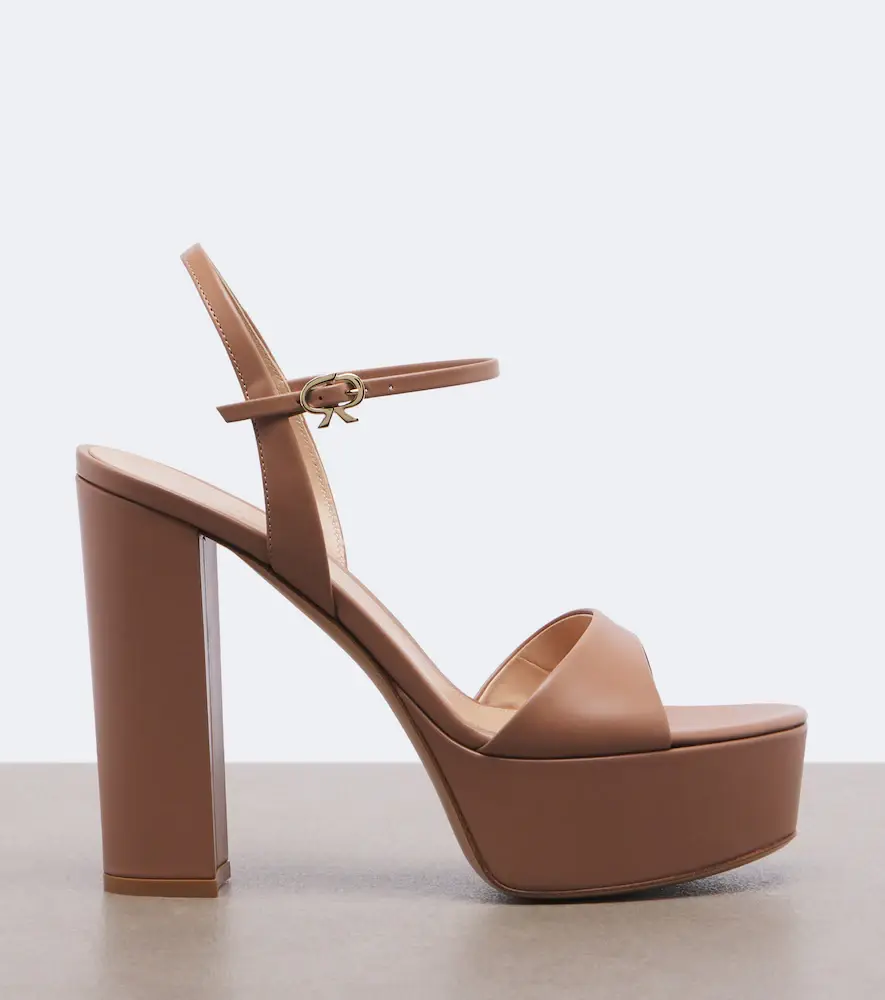 Gianvito Rossi Leather platform sandals | Thumbnail 3 Gianvito Rossi Leather platform sandals | Thumbnail 3