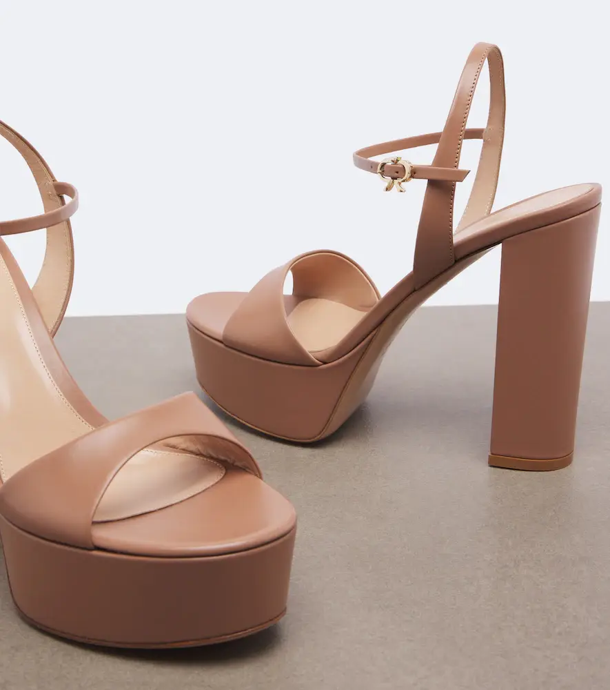Gianvito Rossi Leather platform sandals | Thumbnail 4 Gianvito Rossi Leather platform sandals | Thumbnail 4