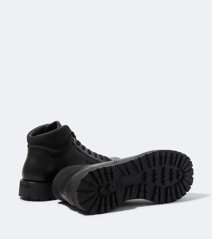 Prada Leather lace-up boots | Thumbnail 3 Prada Leather lace-up boots | Thumbnail 3