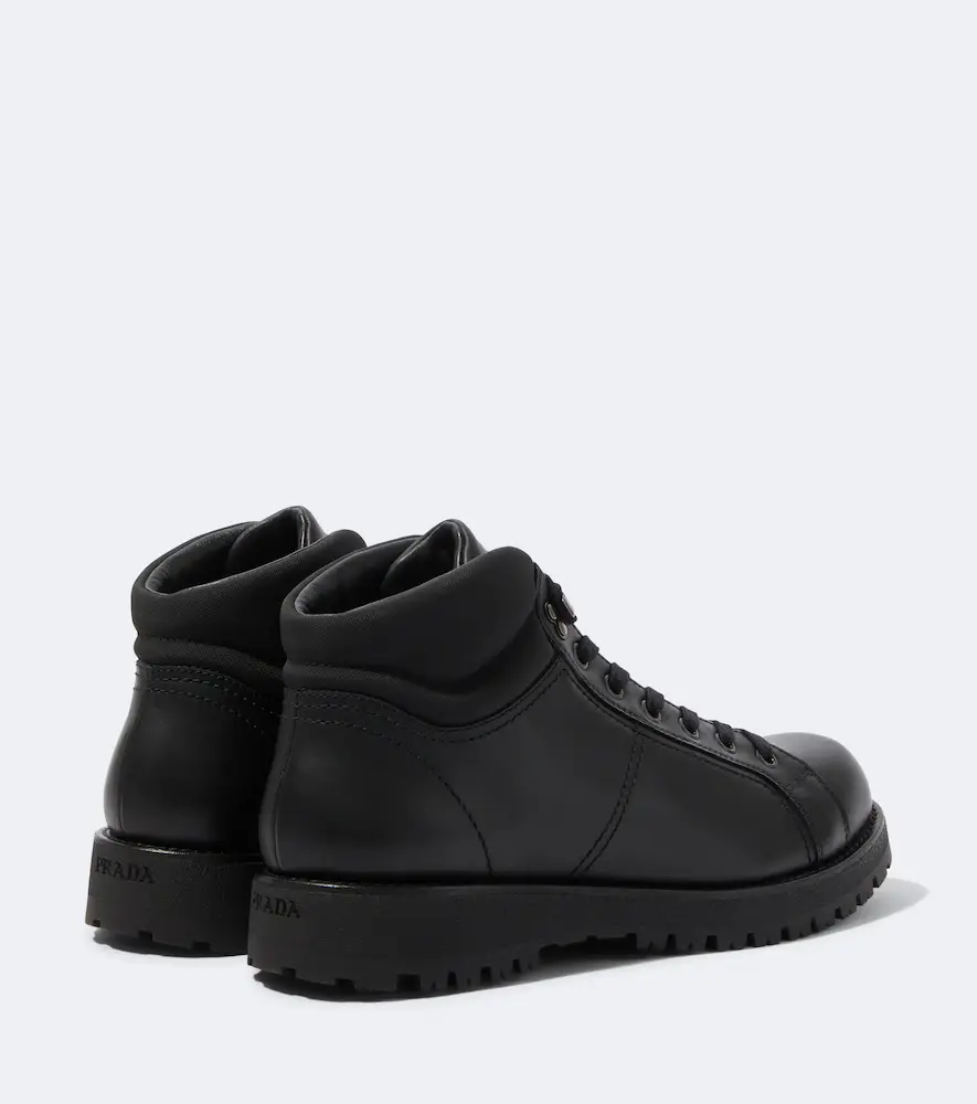Prada Leather lace-up boots | Thumbnail 4 Prada Leather lace-up boots | Thumbnail 4