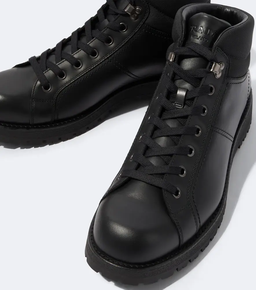 Prada Leather lace-up boots | Thumbnail 5 Prada Leather lace-up boots | Thumbnail 5
