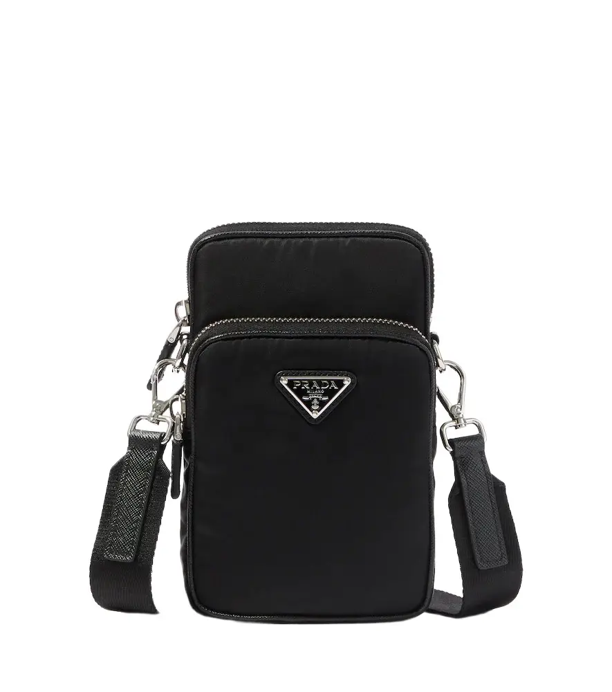 Prada Re-Nylon and Saffiano leather phone pouch