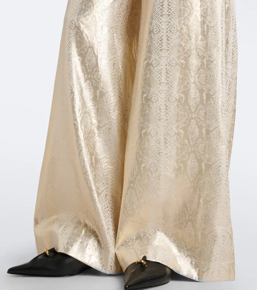 Joseph Selene silk-blend lamé wide-leg pants | Thumbnail 2 Joseph Selene silk-blend lamé wide-leg pants | Thumbnail 2