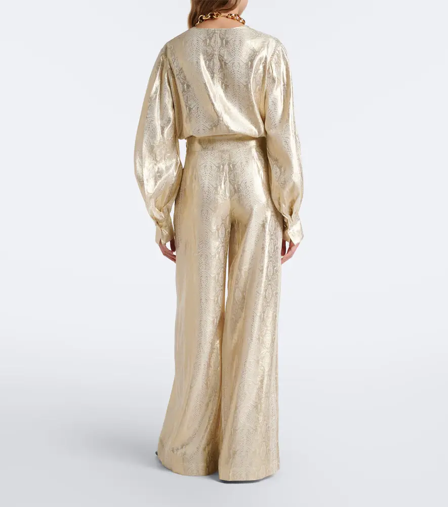 Joseph Selene silk-blend lamé wide-leg pants | Thumbnail 3 Joseph Selene silk-blend lamé wide-leg pants | Thumbnail 3
