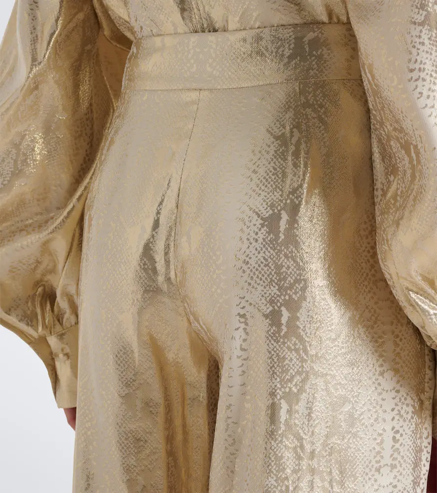 Joseph Selene silk-blend lamé wide-leg pants | Thumbnail 6 Joseph Selene silk-blend lamé wide-leg pants | Thumbnail 6