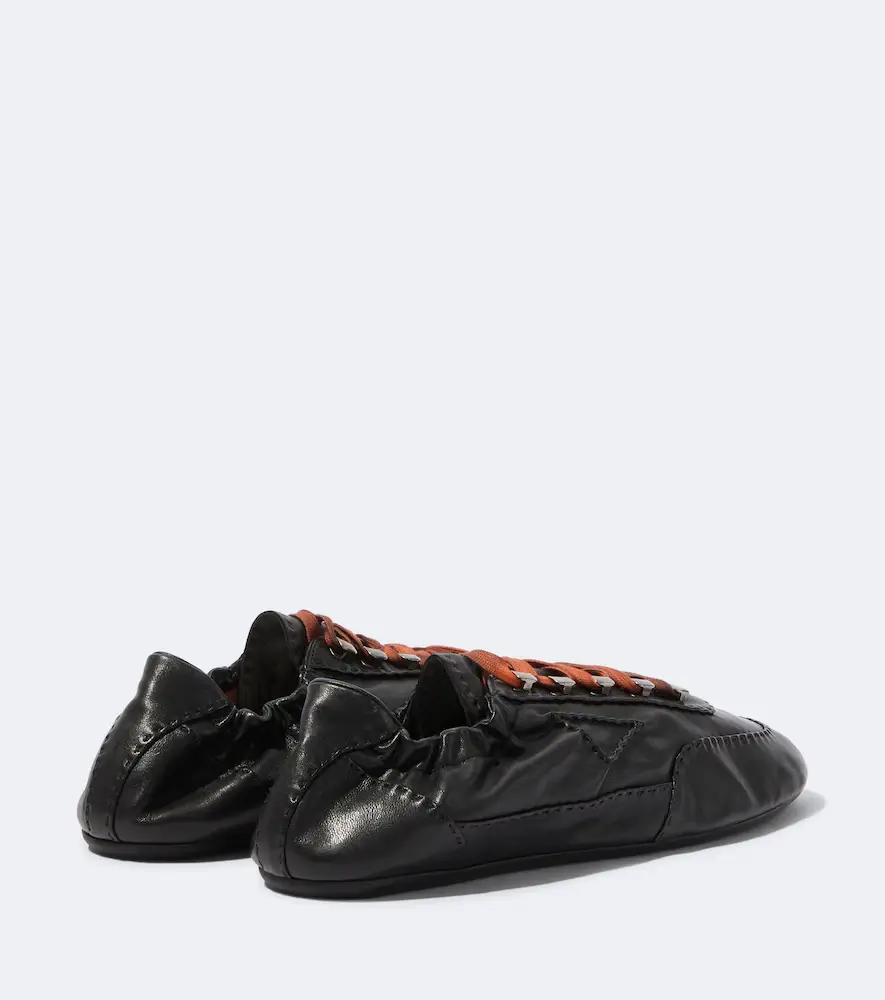 Prada Collapse leather sneakers | Thumbnail 6